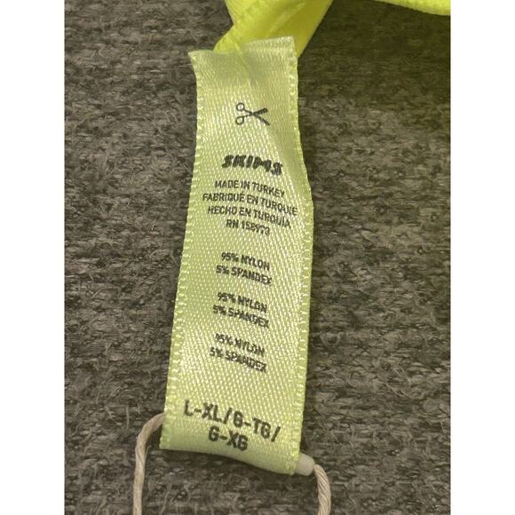 NWT Skims Essential Scoop Neck Bodysuit in Green Highlighter size L/XL - Picture 5 of 5